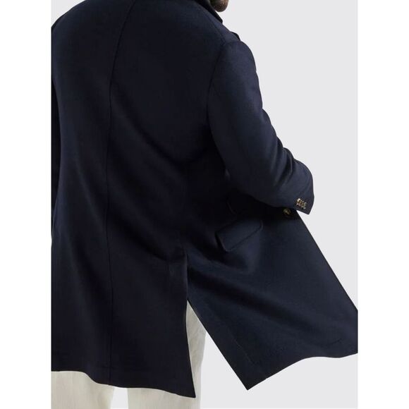 Brunello Cucinelli Coat Men Blue - Picture 3 of 3